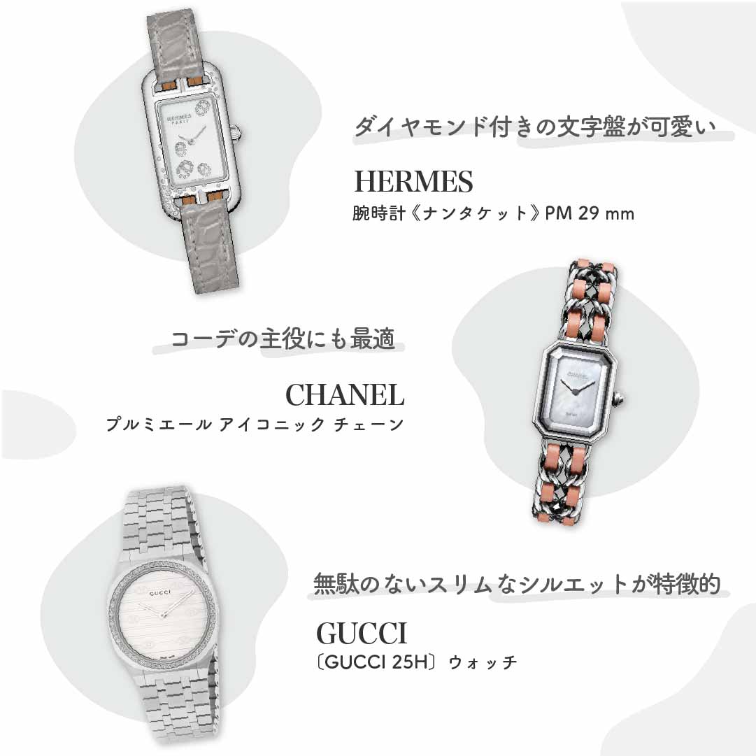 【100万円以下】レディースにおすすめのハイブランド腕時計