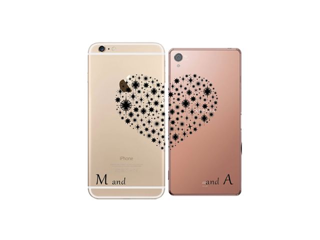 CASE LILLY（ケースリリー）｜キラキラ ハート オーダー 名入れ イニシャル お揃い 全機種対応 スマホケース カバー