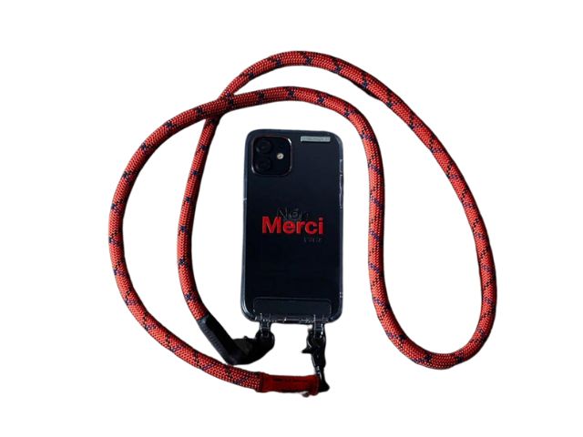 メルシー Merci スマホケース Topologie トポロジー Non Merci 赤 Rouge