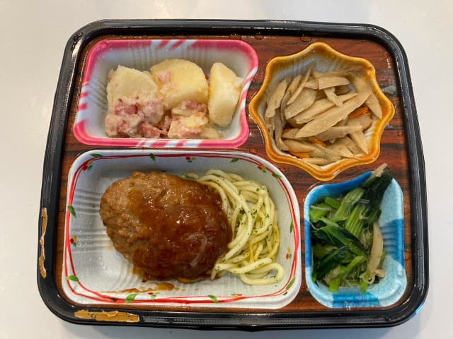 実食レビュー⑧照焼ハンバーグセット