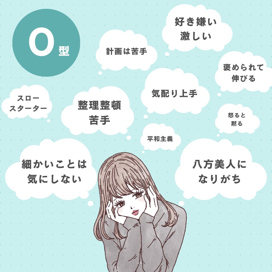 【O型の性格特徴】長所・短所、恋愛の相性、仕事の傾向を一覧で解説 - KARIN [カリン]