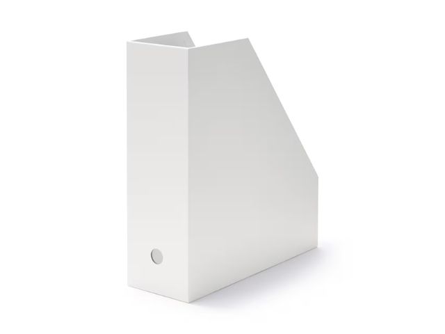 硬質紙スタンドファイルボックス・A4用・ホワイトグレー