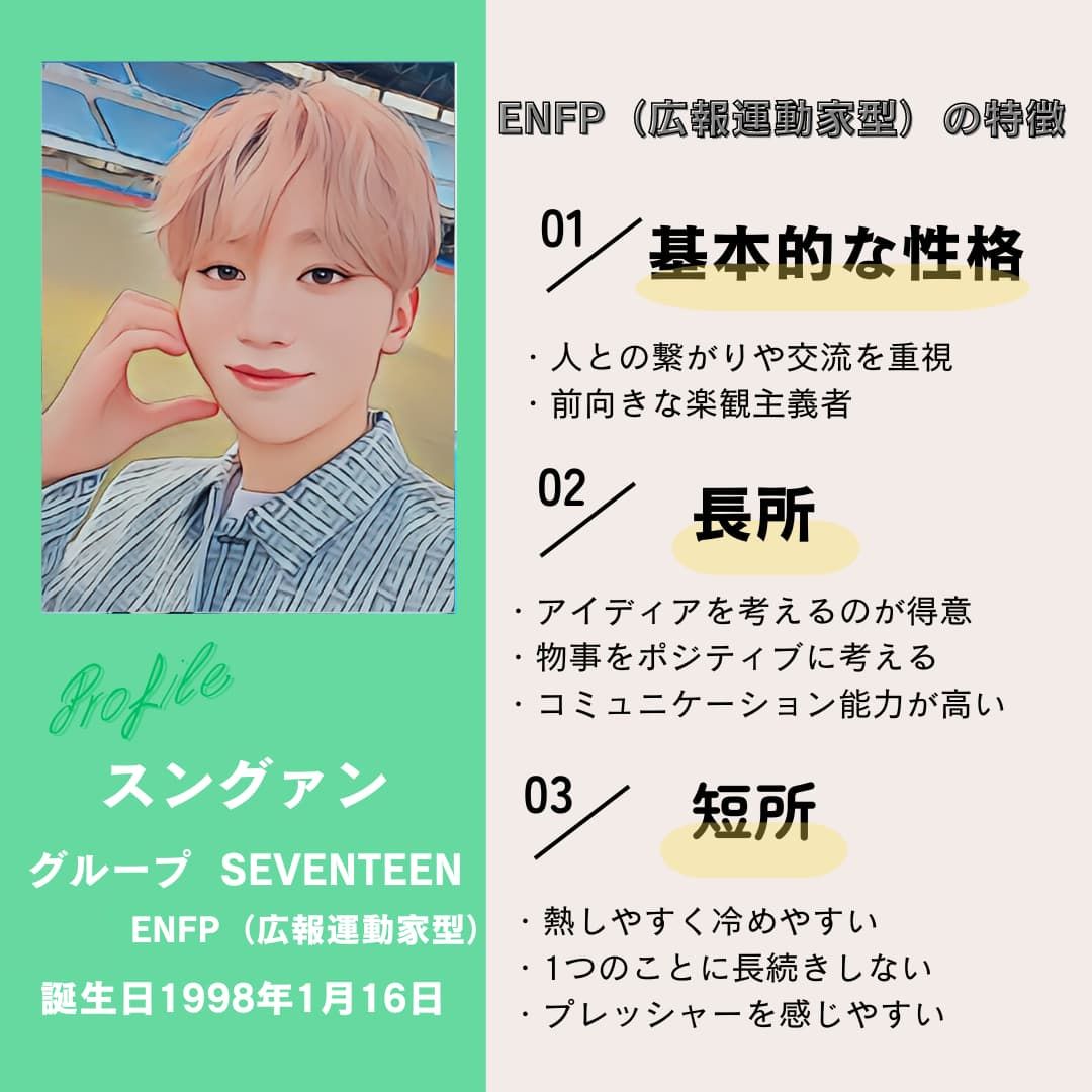 スングァン｜ENFP（広報運動家型）