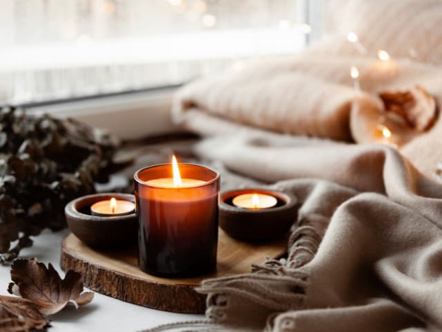 diptyque キャンドルホルダー 透明・黒　スモール Diptyque 吹きガラスの個体差も魅力のムラーノキャンドルホルダー