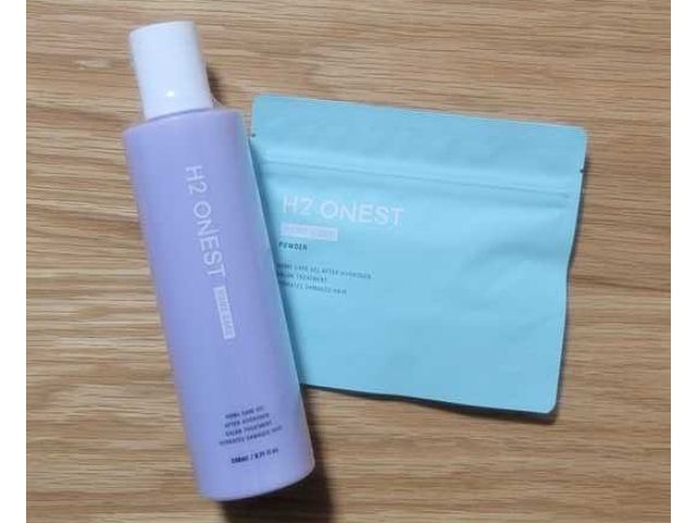使用したのは「トリートメント」と「水素パウダー」