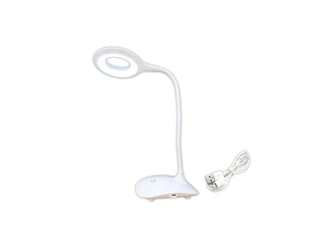1、ラウンドスタンドライト　USB／乾電池 両用