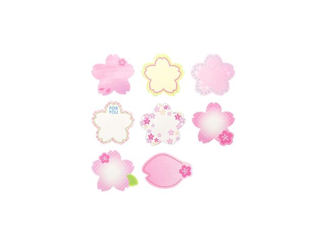 メッセージカード（色紙用、さくら）
