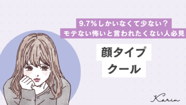 顔タイプクールは少なく9.7%しかいない？モテない怖いと言われたくない人必見